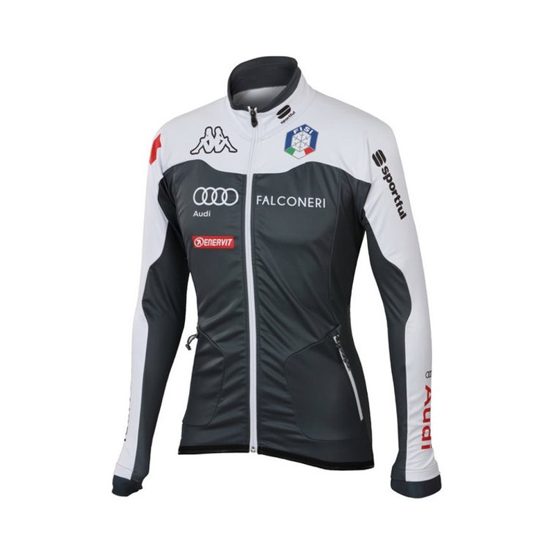 Oppvarming jakke Sportful Team Italia Kappa WS Jacket "Carbonio" Oppvarming jakke Sportful Team Italia Kappa WS Jacket "Carbonio"